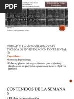 6) El Plan de Investigación