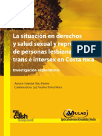 2012 La Situación en Derechos y Salud Sexual y Reproductiva de Personas Lesbianas Trans e Intersex en Costa Rica