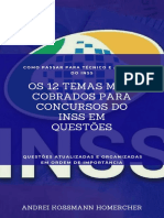 Os Temas Mais Cobrados para o Inss em Quesrtões