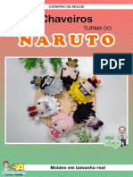 Caderno de Moldes Chaveiros Naruto - Ateliê Diego