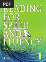 Reading For Speed and Fluency 1 (Intermediate Level Target 250 Words Per Minute Includes Answer Key Speed Chart) (Paul Nation, Casey Malarcher)