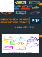 INTRODUCTION OF MEDIA AND INFORMATION LITERACY