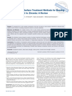 Recent Trends in Surface Treatment Methods For Bonding Composite Cement To Zirconia - A Review