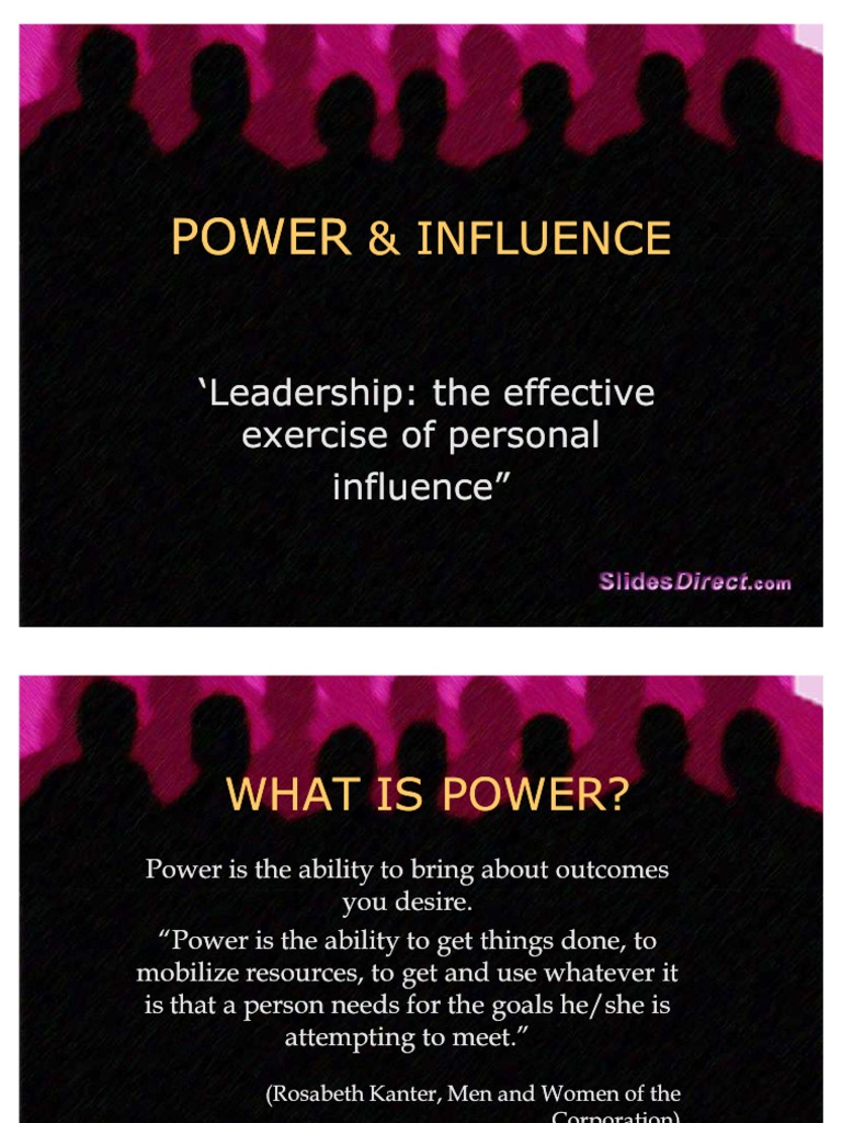 Power and Influence in Leadership | PDF