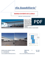 Bodega industrial 5,539m2 renta Tultitlán