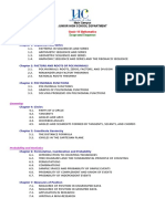 Grade 10 Scope and Sequence