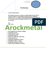 Arockmetal: Proforma
