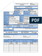 Formulario Datos Personales Bryan