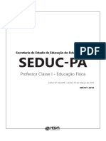 SEDUC-PA: Professor Classe I de Educação Física