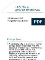 Partai Politik Dan Kelompok Kepentingan