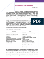 Síntomas de ansiedad en atención primaria