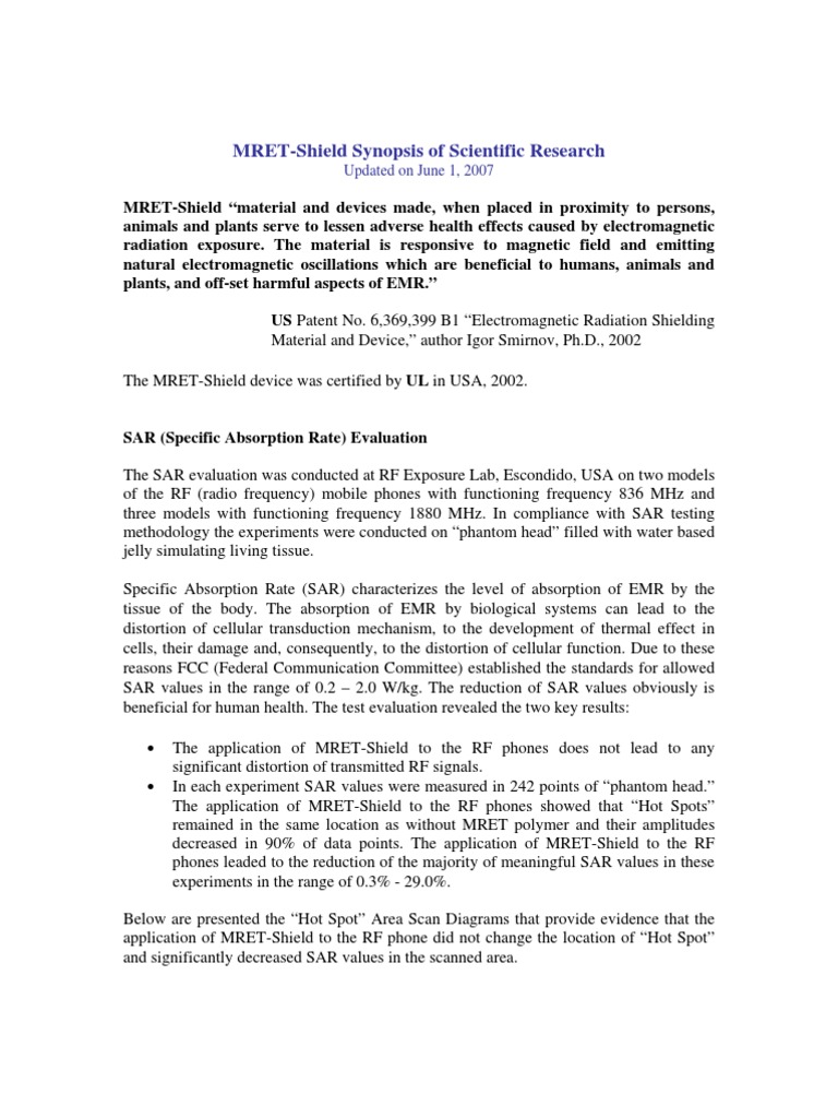 mretresearchsynopsis radio frequency electromagnetic