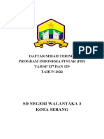 Daftar Serah Terima