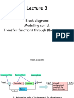 Modelling a water tank system and obtaining the transfer function using block diagrams