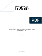 Guia completo para apresentação de artigos científicos da Universidade La Salle