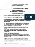 Gerencia de proyectos BENEMÉRITA UNIVERSIDAD AUTÓNOMA DE PUEBLA FACULTAD DE INGENIERIA