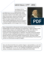 Carl Friedrich Gauss - The Greatest Mathematician of All Time