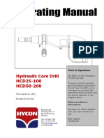 Taladro Sacanucleos Hycon HCD25-100 - Manual