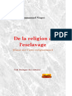 Emmanuel Nègre - de L'esclavagisme Au Religionisme Ou Les Quatorze Commandements de La Politique Mondiale Des Peuples Malins