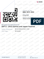 (Event Ticket) DAY 2 - Ultra Games and Japan Festival - Ultra Games and Japan Festival Vol 1 - 1 36167-EA369-458