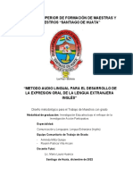 Metodo Audio Lingual para El Desarrollo de La Expresion Oral en La Lengua Extranjera Ingles