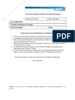 MAPA - Material de Avaliação Prática Da Aprendizagem