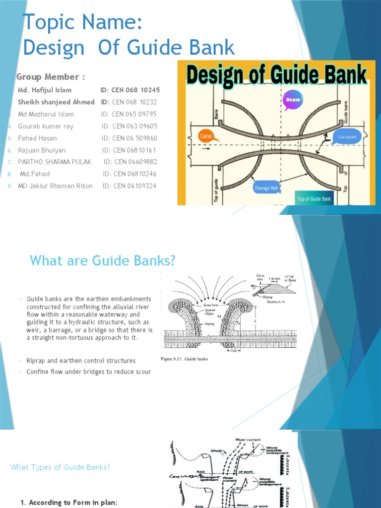 Design and Importance of Guide Banks | PDF | River | Earth Sciences
