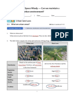 Answer For Students Ch. 1,3,4 Urban Revision Notes 2022-2023