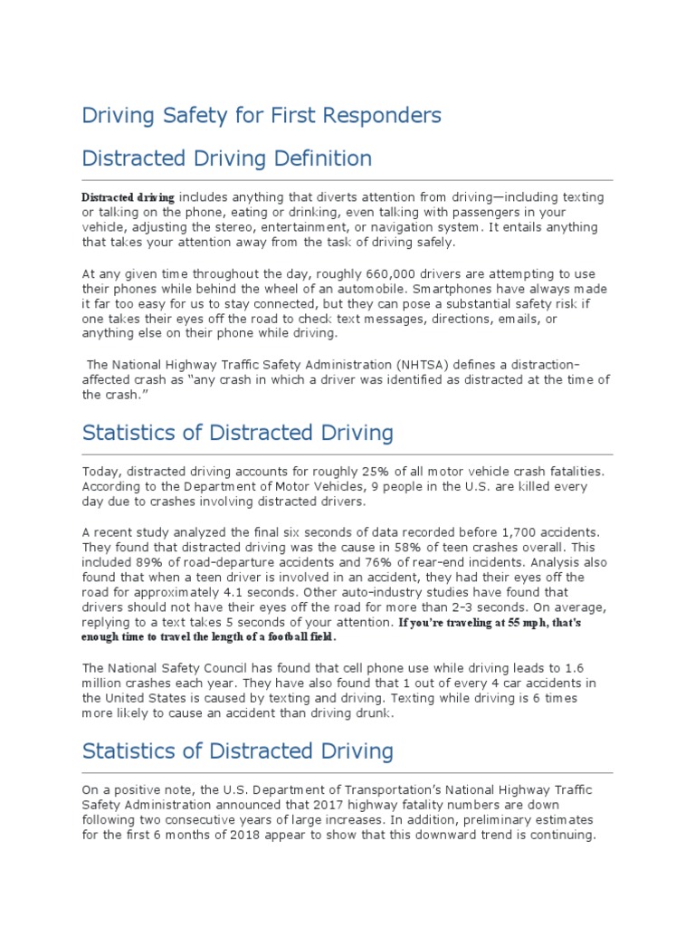 Driving Safety for First Responders | PDF | Traffic Collision | Traffic