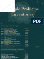 01.1 Sample Problems Inventories