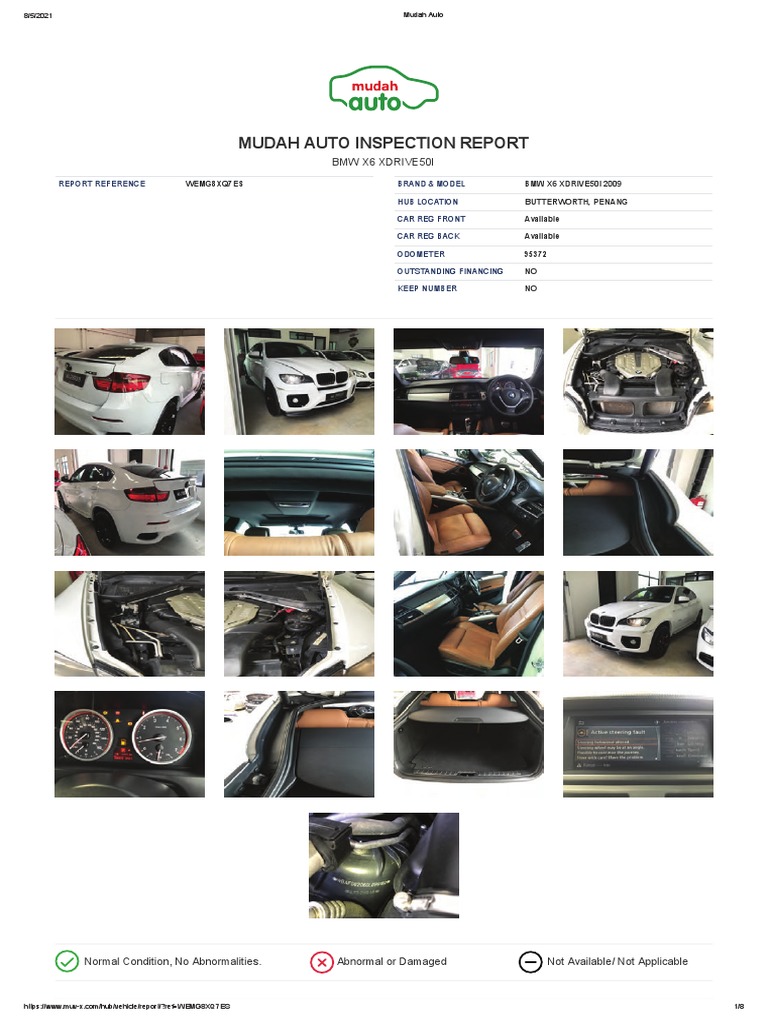 Sample Report Mudah Auto | PDF