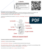 SCIENCES 1 La Digestion