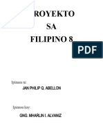 Proyekto SA Filipino 8: Jan Philip Q. Abellon