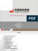 T&W Presentation: XD Baoji Electric Co., Ltd. Overview