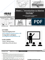 Week 1 Introduction To Marine Geology