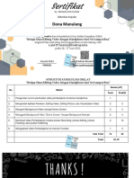 Sertifikat - Dona Manulang