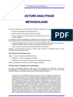 Lecture Analytique