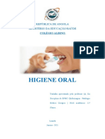 Cuidados com a Higiene Oral