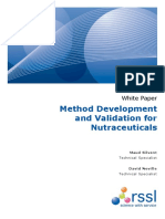 Analytical Method Validation Nutraceuticals