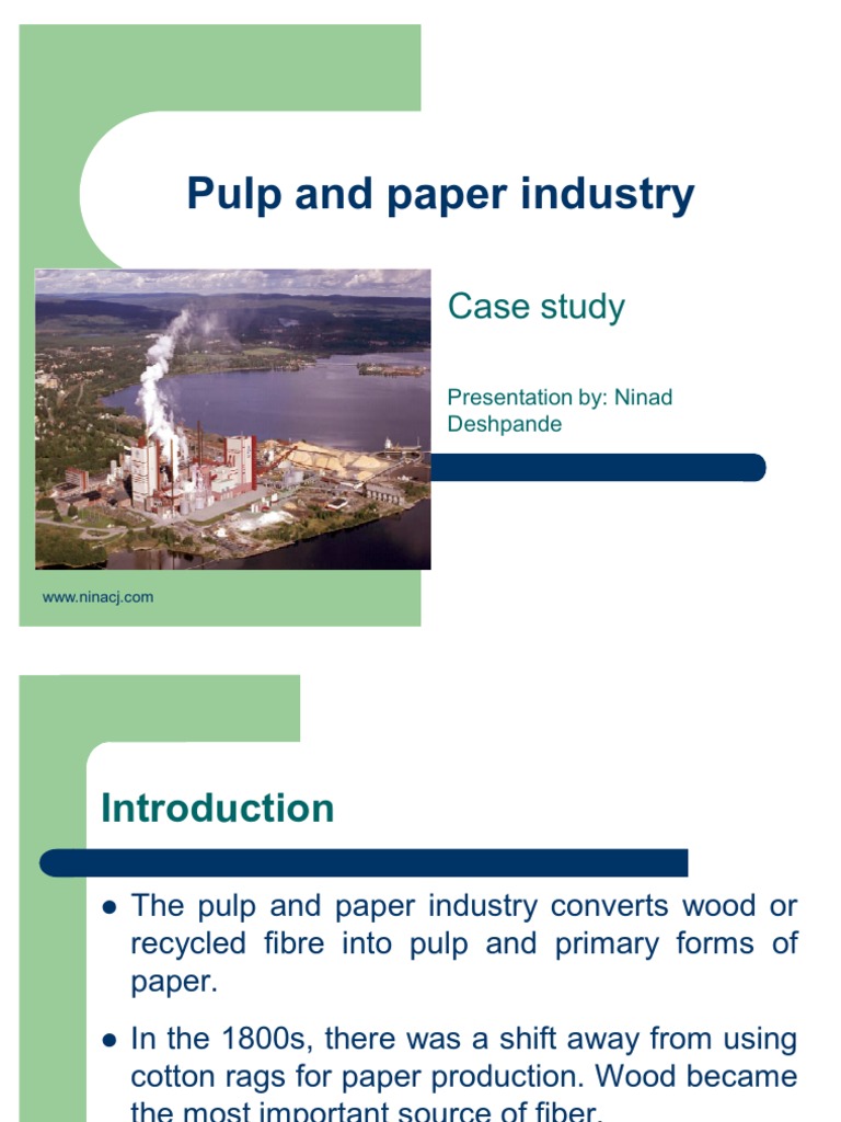 Overview of Pulp and Paper Industry | PDF | Pulp (Paper) | Paper
