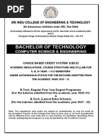 R20 - II To IV Year Syllabus CSE