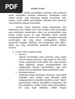 Analisis Sosial