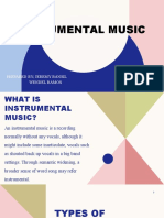 What is instrumental music
