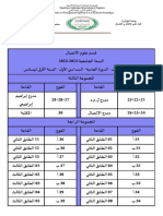 تقسيم القاعات قسم الاتصال