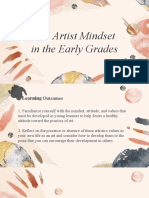 The Artist Mindset in The Early Grades