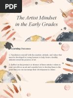 The Artist Mindset in The Early Grades