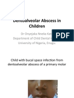 DentoalveolarAbscess in Children Lecture