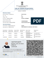 Certificate for COVID-19 vaccination in India