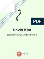 Schumann Symphony No 2 MVT 2 - David Kim - Tonebase Violin Workbook