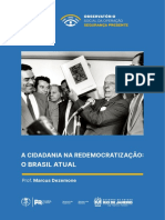 Aula - 2.9 - A Cidadania Redemocratizacao Brasil Atual
